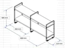 Ver imagem 1 de Nicho Prateleira 25 Cm X 90 Cm - Luxo C/suporte Preto.