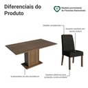 Ver imagem 4 de Conjunto Sala de Jantar Tampo de Madeira 6 Cadeiras Rustic/Oxford Bosque Madesa