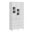 Ver imagem 2 de Guarda-Roupa Infantil 91cm 3 Portas 3 Gavetas com Janelas e Pés Mimo 100% MDF Espresso Móveis