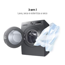 Lava e Seca 11 Kg Samsung Inox com 12 Programas de Lavagem Wd11a4453bx 220v - 3