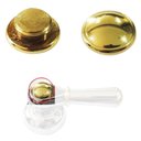 Ver imagem 2 de Botão Dourado Deca Belle Epoque Tiffany - 4128103 4128.103