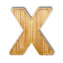 Ver imagem 1 de Petisqueira Letra X Tabua com Rebaixo Madeira Pinus Cesta Presente Decoração Mesa Posta - Woodspot