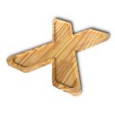 Ver imagem 2 de Petisqueira Letra X Tabua com Rebaixo Madeira Pinus Cesta Presente Decoração Mesa Posta - Woodspot