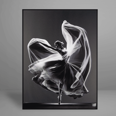 Quadro Decorativo Bw Ballerina Relevo