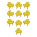 Ver imagem 1 de Kit 10 Poltronas Opala Sala Quarto Recepção Salão Cor:amarelo