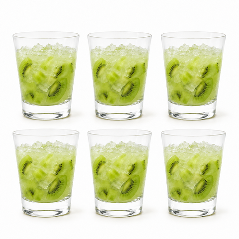 Conjunto 6 Copos de Cristal Bohemia para Caipirinha 350ml