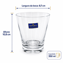 Ver imagem 4 de Conjunto 6 Copos de Cristal Bohemia para Caipirinha 350ml