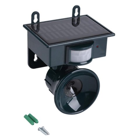 Repelente Solar Ultrassonico Sensor Presença Ante Praga Ratos Aves Pombos Gambas Leva pro pet JBA-SO