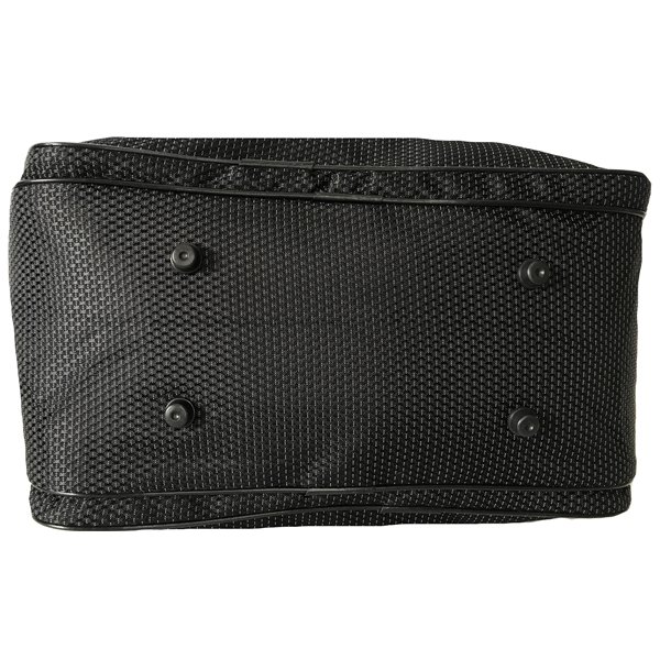 Bolsa de Mão Viagem Alça Transversal Textura Pontos Preto - Preto - 4