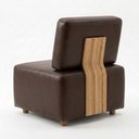 Ver mais imagens de Poltrona Modular e Puff Block Pes Madeira Courino Tcs 721 Moll
