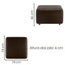 Ver imagem 4 de Poltrona Modular e Puff Block Pes Madeira Courino Tcs 721 Moll