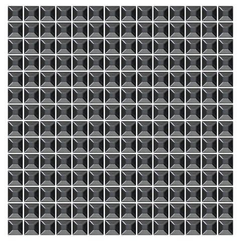 Mosaico de Metal Barcelona Black 2x2 Placa 30x30cm - 1315003007