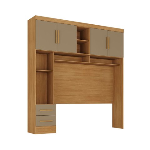 Guarda Roupa Smart Aereo Quarto 217 cm 4 Portas 2 Gavetas