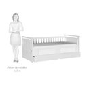 Ver imagem 3 de Bicama Infantil Babá com 2 Gavetas em MDF Lipe Bibox 