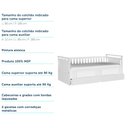 Ver imagem 5 de Bicama Infantil Babá com 2 Gavetas em MDF Lipe Bibox 