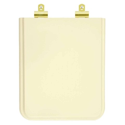 Assento Sanitário Poliester Soft Close Square Bone (bege Claro) para Vaso Incepa com Ferragem