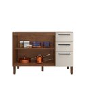 Ver imagem 3 de Balcão 120cm (sem Tampo) 3 Portas 2 Gavetas Versalhes - Ssx Multicoisas