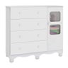 Cômoda Infantil 95cm 1 Porta com Janela e 4 Gavetas Mimo 100% MDF Espresso Móveis - 2