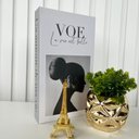 Ver imagem 3 de Decoração Sala Livro Fake + Vaso Dourado + Mini Torre Paris
