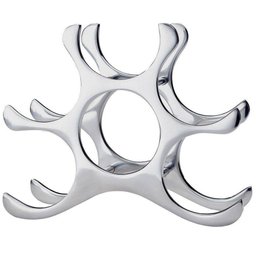 Adega Rack Suporte para Vinhos 6 Garrafas Inox Casa Bar - 3