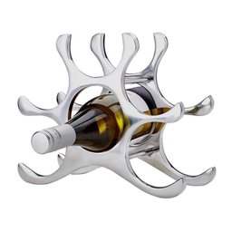Adega Rack Suporte para Vinhos 6 Garrafas Inox Casa Bar - 2