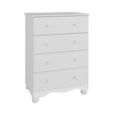 Ver imagem 2 de Cômoda Infantil 4 Gavetas 100% MDF Mimo Espresso Móveis Branco/Brilho