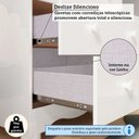 Ver mais imagens de Cômoda Bebê 4 Gavetas 100% MDF Mimo Espresso Móveis Branco Brilho