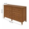 Cômoda 6 Gavetas Horizontal Maggiore New Móveis Lopas - 3