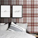 Ver imagem 1 de Papel de Parede Xadrez Color - Várias Cores - Vermelho