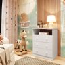 Cômoda Infantil 3 Gavetas 100% MDF Smim New  - 1
