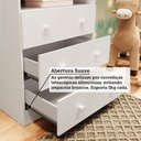 Ver imagem 6 de Cômoda Infantil 3 Gavetas 100% MDF Smim New