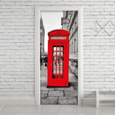 Adesivo para Porta Londres - 0,90 x 2,10m