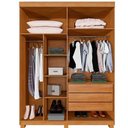 Ver imagem 3 de Guarda Roupa Mônaco Mdf 2 Portas Cinamomo/off - Benetil