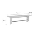 Ver imagem 3 de Prateleira com Suporte em MDF Decor Branco/Brilho