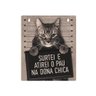 Placa Gato Atirei Pau Dona Chica - 1