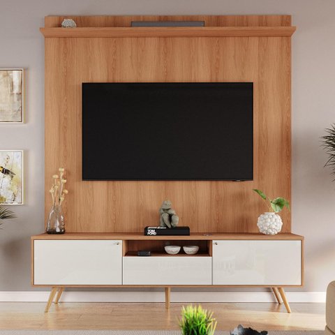 Rack com Painel Sevilla para Tv até 70 Polegadas 183cm