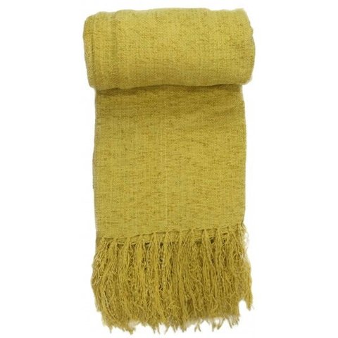 Manta Chenille 1,30x1,80 Amarela