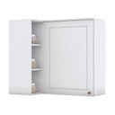 Ver imagem 1 de Armário Aéreo Canto Reto 1 Porta Nova York Branco Hp - Henn