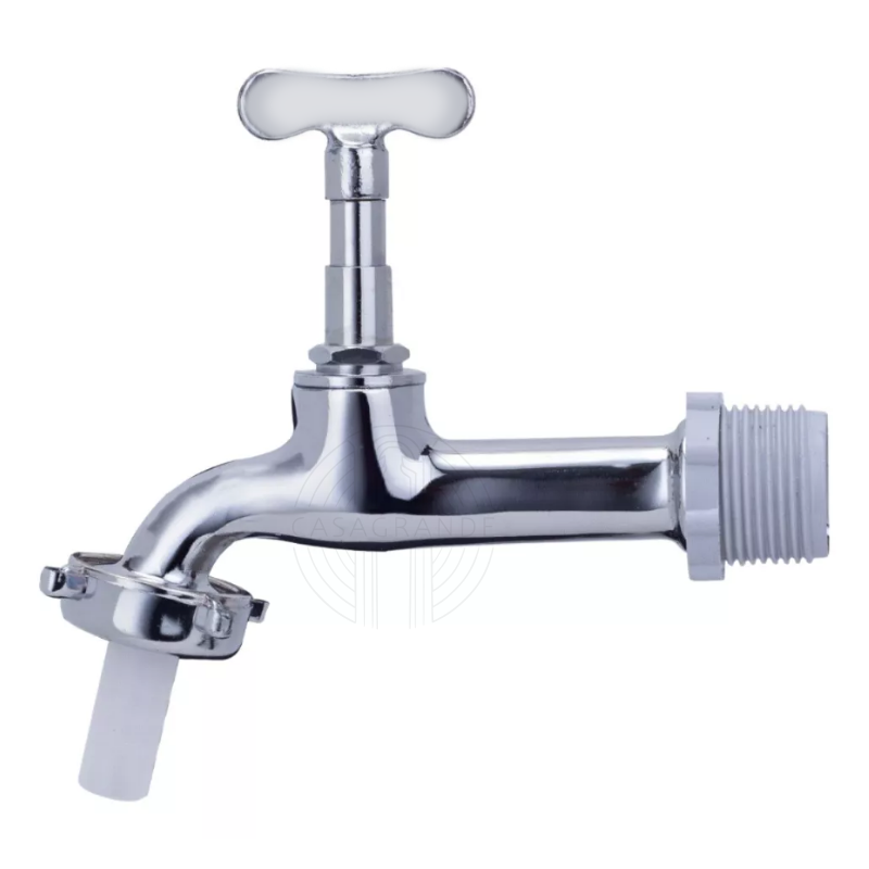 Torneira de Tanque e Jardim Metal Cromada Casagrande Mundial - 1