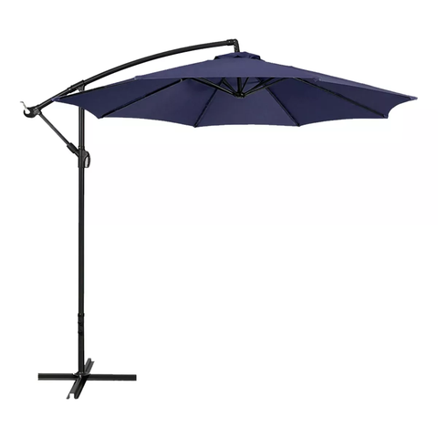 Ombrelone Articulado Guarda Sol de Praia Jardim Lateral 3 Metros Azul Rm Decor