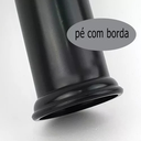 Ver imagem 2 de Kit 8 Pés e 4 Rodízio Preto para Cama Box 13 Cm Altura