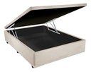 Ver imagem 3 de Cama Box Baú Casal Bege Suede 138x188