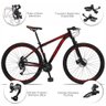 Bicicleta Drais Aro 29 27 Marchas Freio Hidráulico 32r 21" Preto/Vermelho - 267 - 3