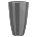 Ver imagem 1 de Vaso de Fibra de Vidro Roma m 70cm Brilhantes e Foscos Decorativo Cinza Escuro