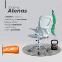 Ver imagem 4 de Cadeira de Escritório Diretor Oficial Atenas sem Apoio - Cinza - 10