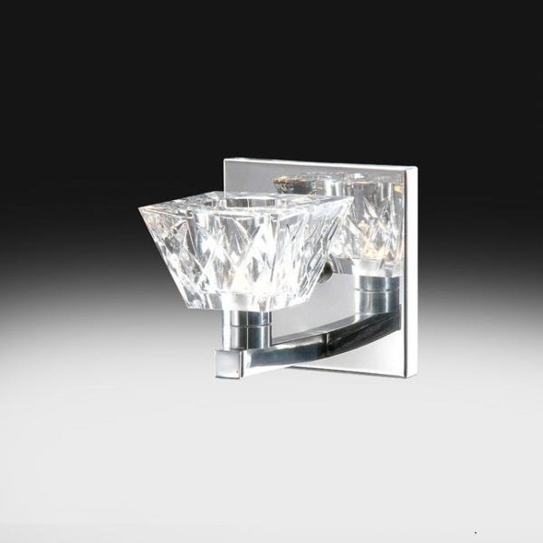 3 Arandela Interna Cristal Transparente Espelho Banheiro Quarto alz5 - 2