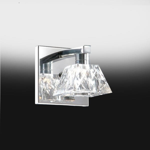 3 Arandela Interna Cristal Transparente Espelho Banheiro Quarto alz5 - 3