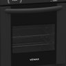 FOGÃO DE EMBUTIR 4 BOCAS VENAX GAUDI PRISMA VITREO PRETO GAS GLP - 3
