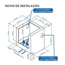 Ver imagem 3 de FOGAO DE EMBUTIR 4 BOCAS VENAX GAUDI PRISMA VITREO BRANCO GAS GLP