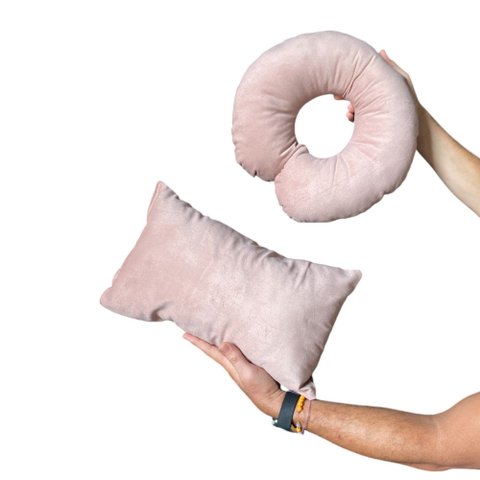 Kit Almofadas 2/5 Veludo Rose Gold Claro - In9 Decor
